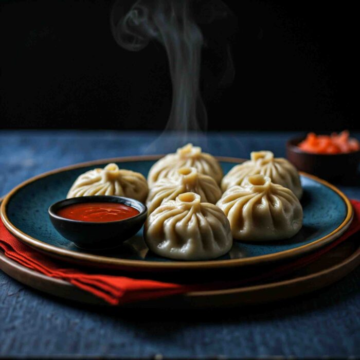 Pyramid veg momos